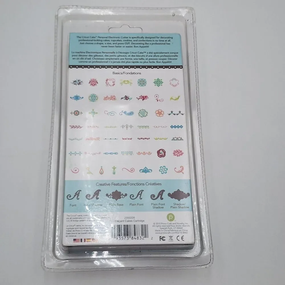 Cricut Cake Cartridge ELEGANT CAKES NEW‎